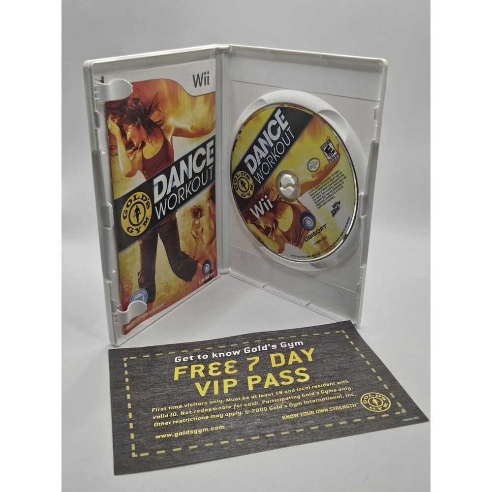 Gold's Gym Dance Workout (Nintendo Wii, 2010) Tested Working With Pass